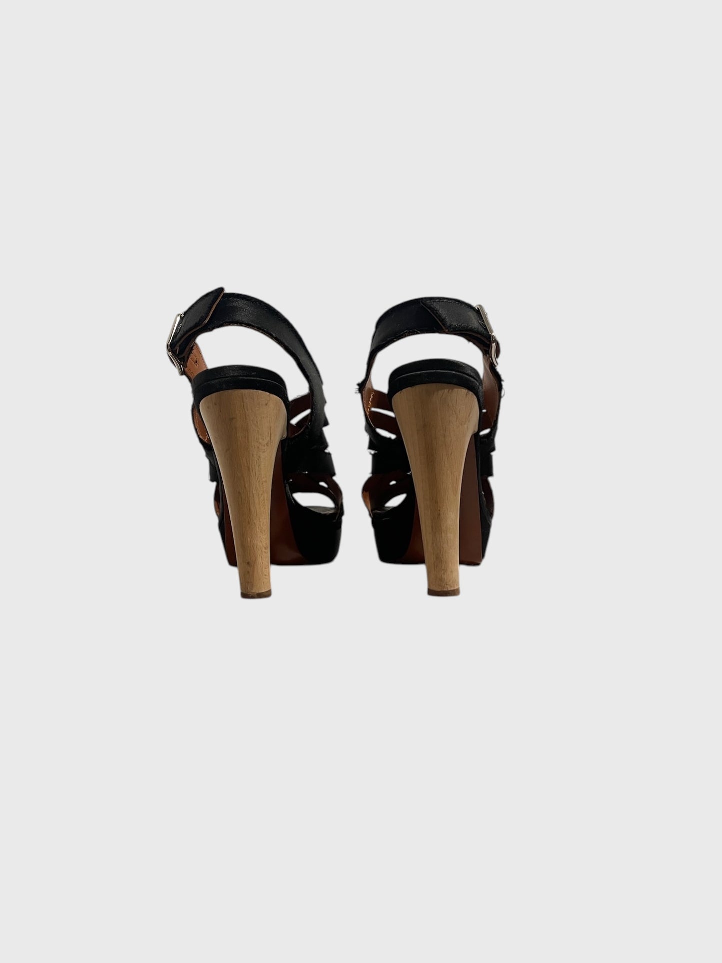 Sandales Lanvin noires T.36,5