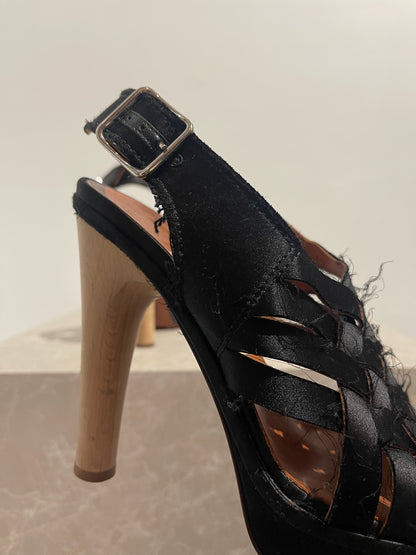 Sandales Lanvin noires T.36,5