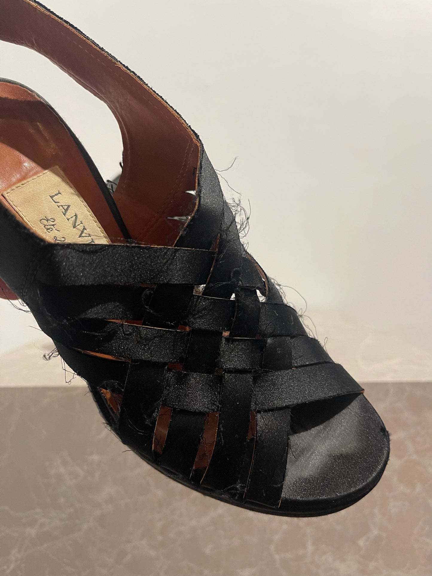 Sandales Lanvin noires T.36,5