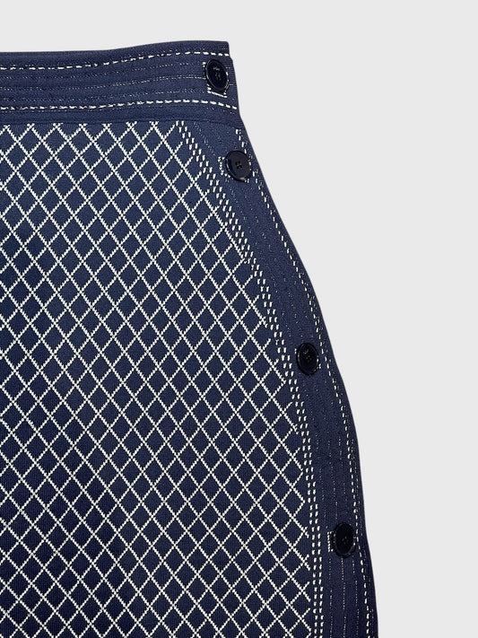 Jupe Christian Dior bleu marine T.XS