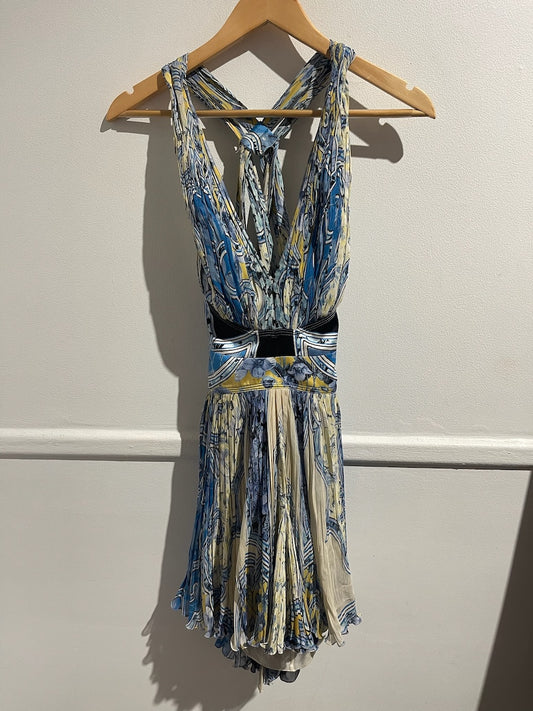 Robe Roberto Cavalli bleue T.36