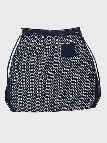 Jupe Christian Dior bleu marine T.XS