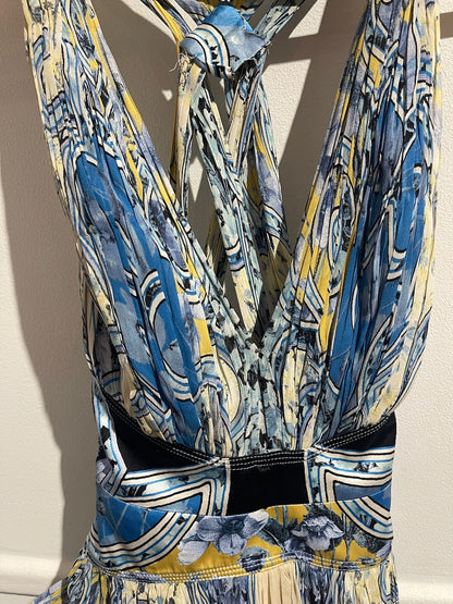Robe Roberto Cavalli bleue T.36