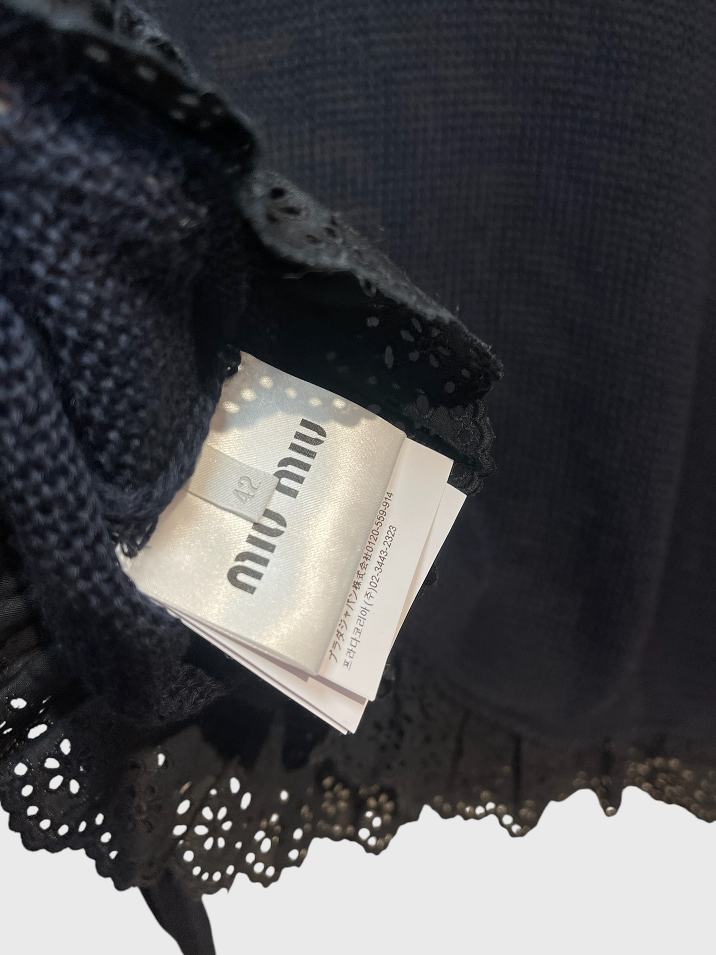 Pull Miu Miu bleu marine T.38
