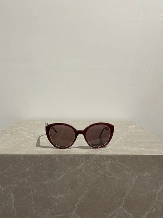 Lunettes de soleil Chanel bordeaux