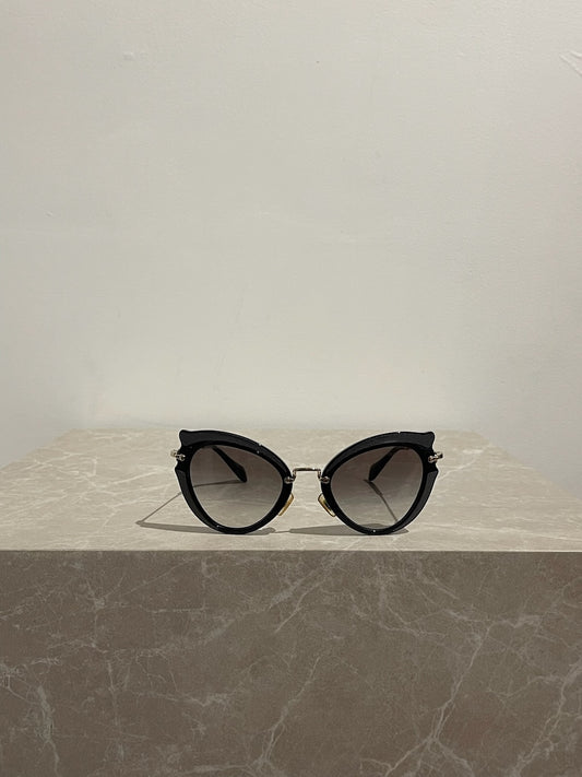 Lunettes de soleil Miu Miu noires