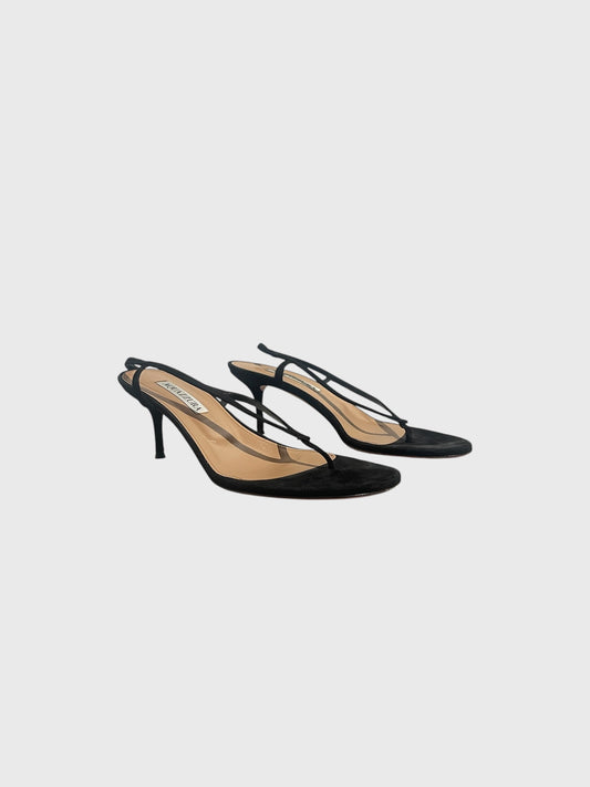 Sandales Aquazzura noires T.37