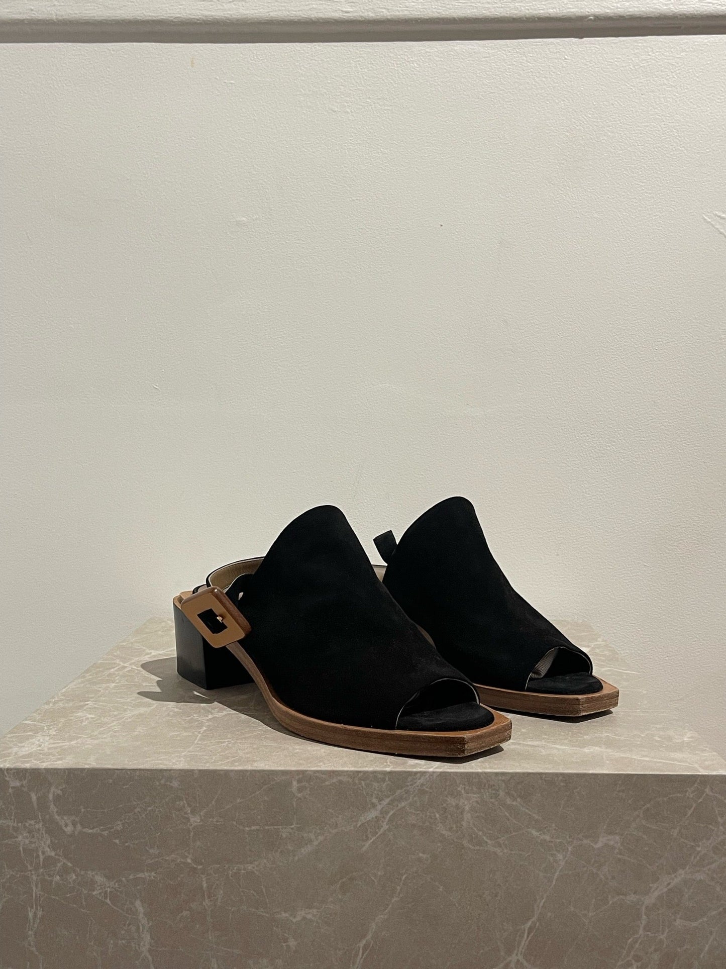 Sandales Hermès noires T.41