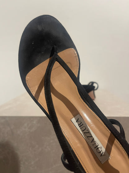 Sandales Aquazzura noires T.37