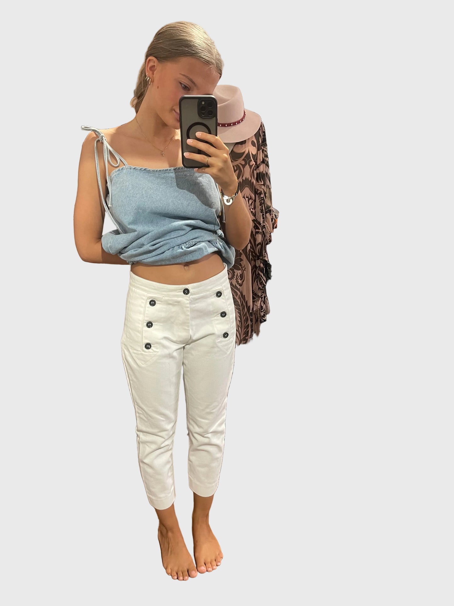 Jeans Isabel Marant blanc T.36