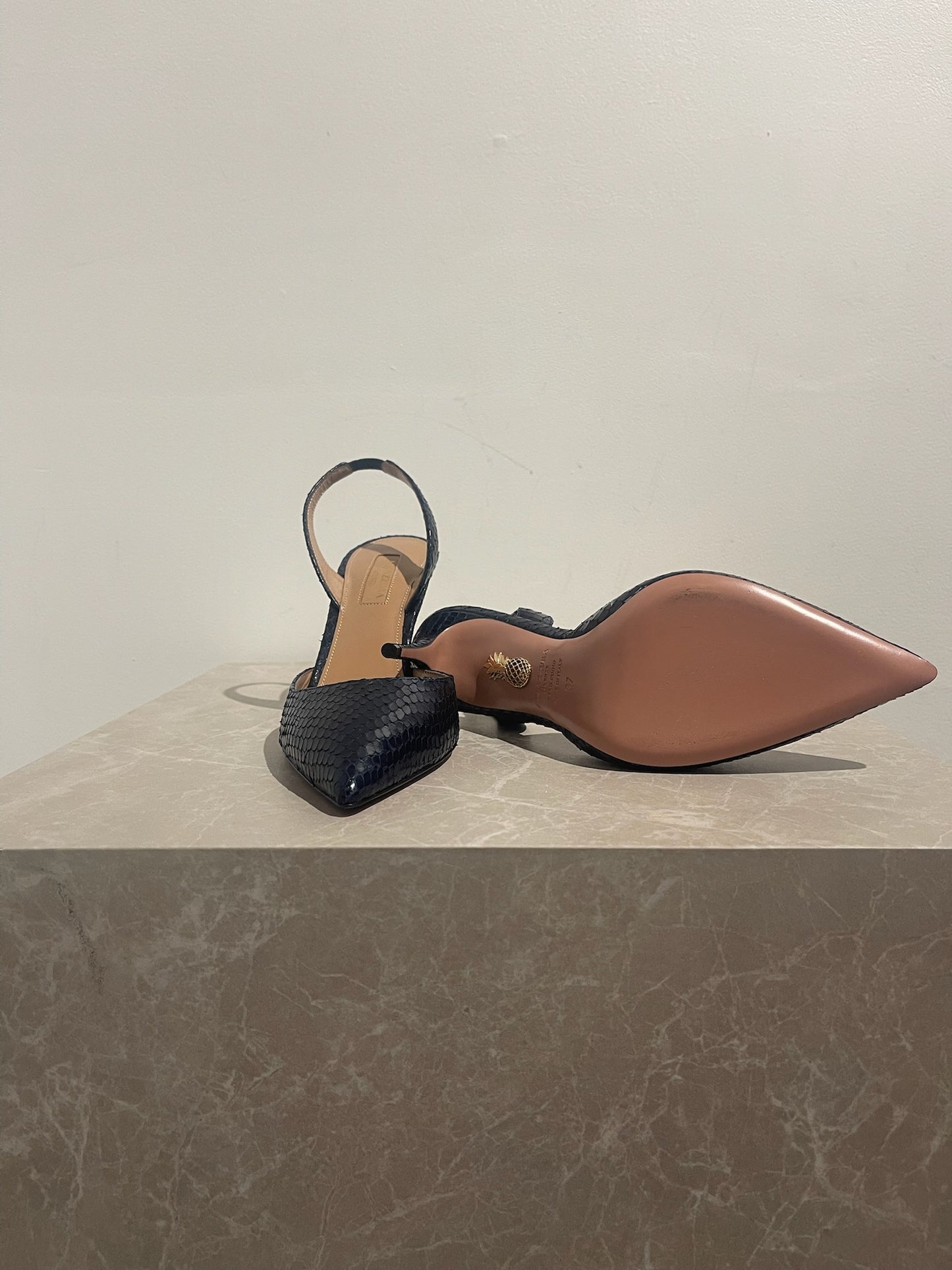 Escarpins Aquazzura python T.37