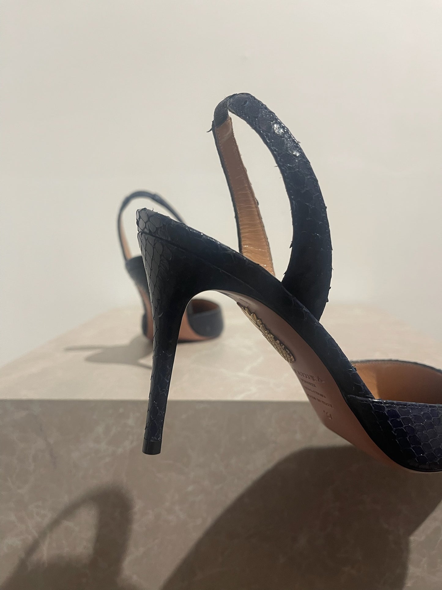 Escarpins Aquazzura python T.37