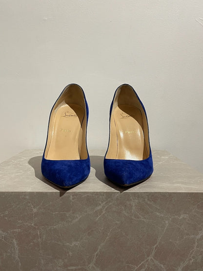 Escarpins Christian Louboutin bleu T.40,5