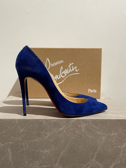 Escarpins Christian Louboutin bleu T.40,5