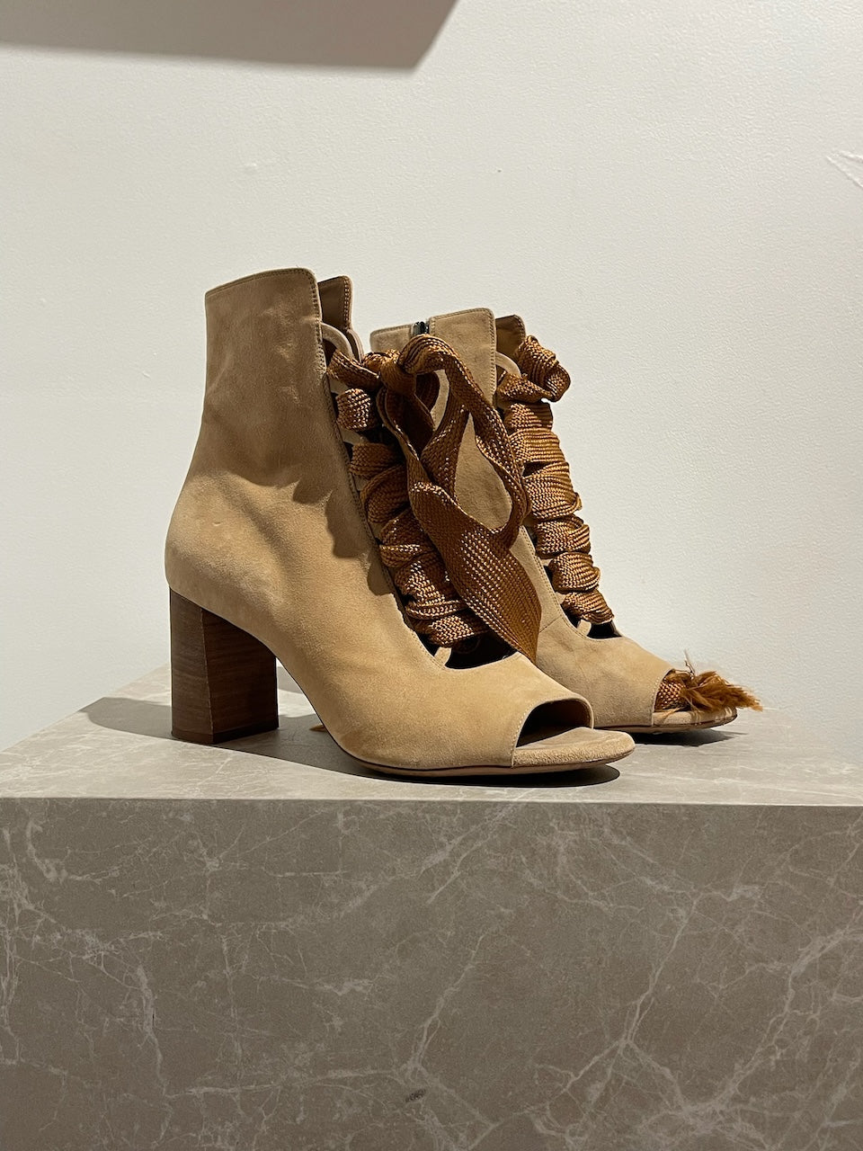 Bottines Chloé beige T.40