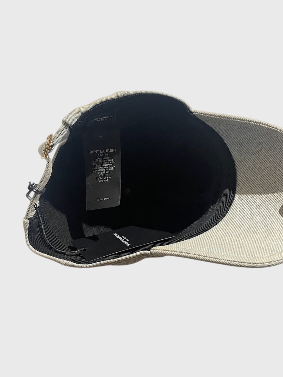 Casquette Saint Laurent jeans T.59