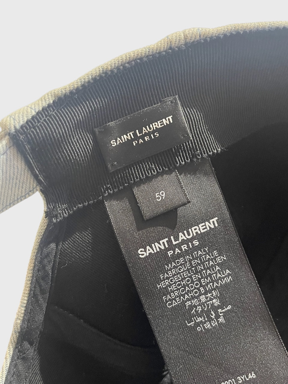 Casquette Saint Laurent jeans T.59
