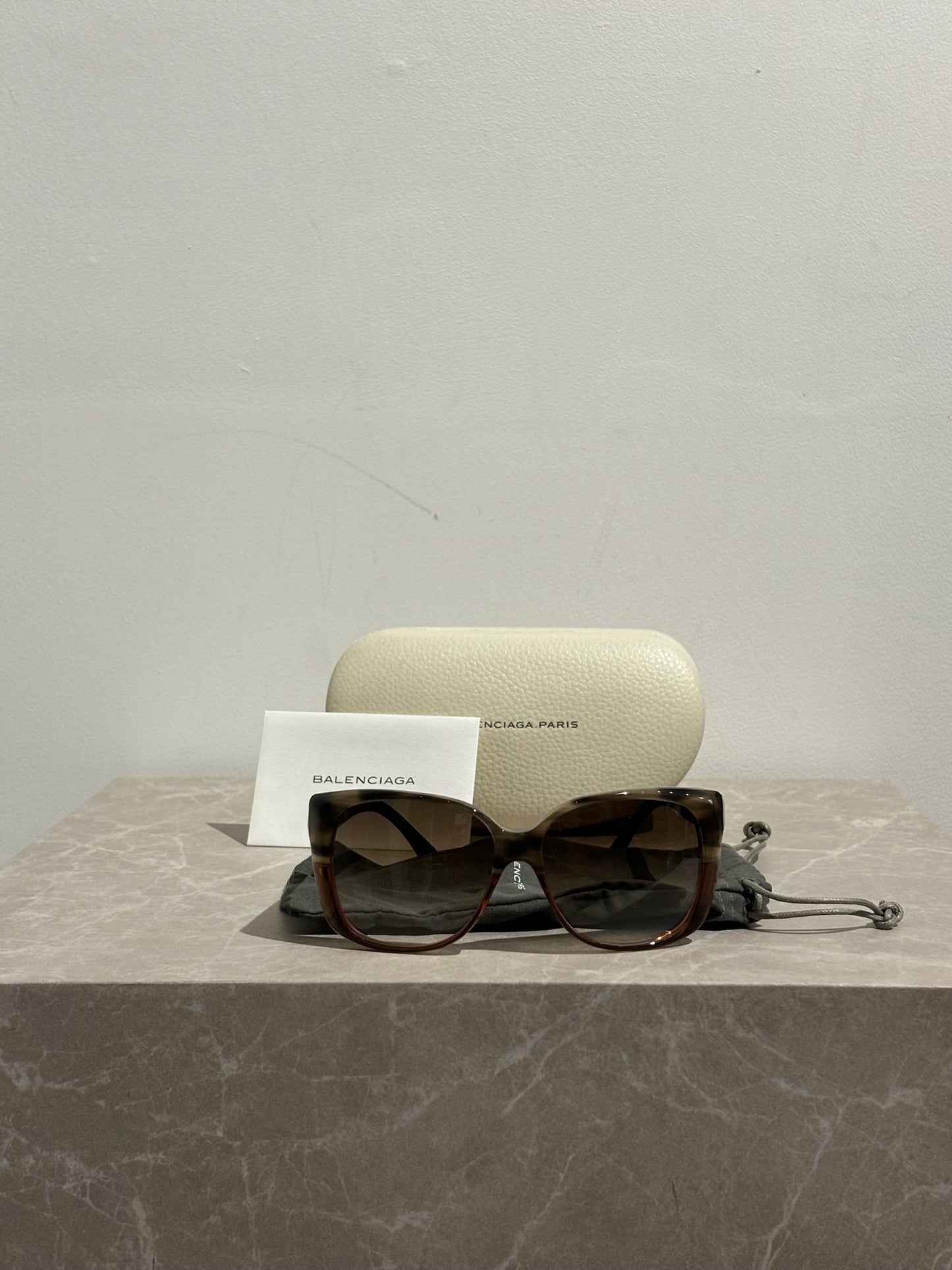 Lunettes Balenciaga marron