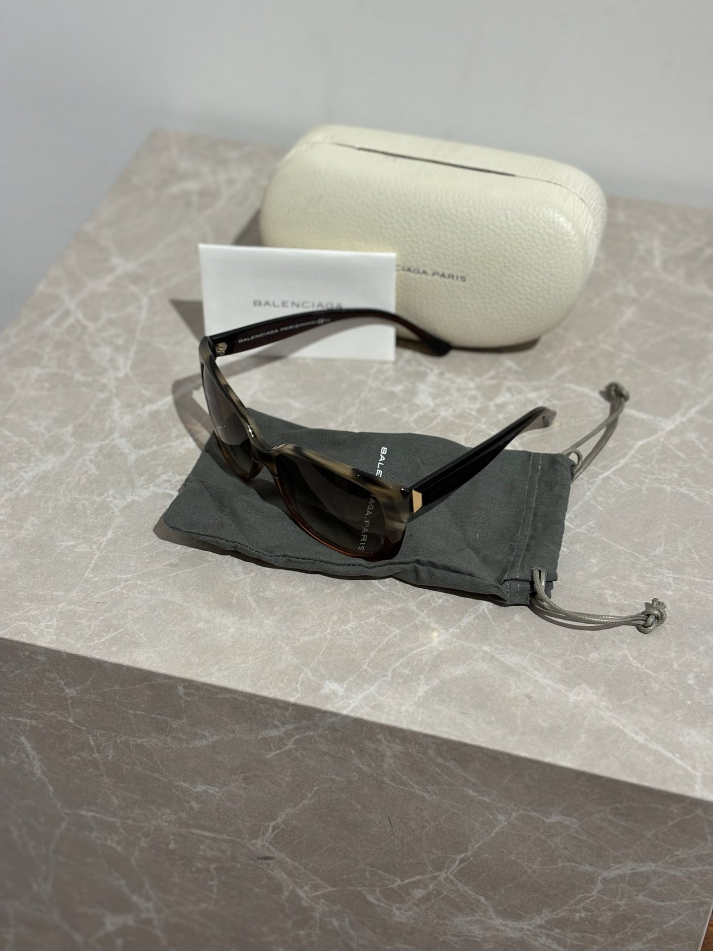 Lunettes Balenciaga marron