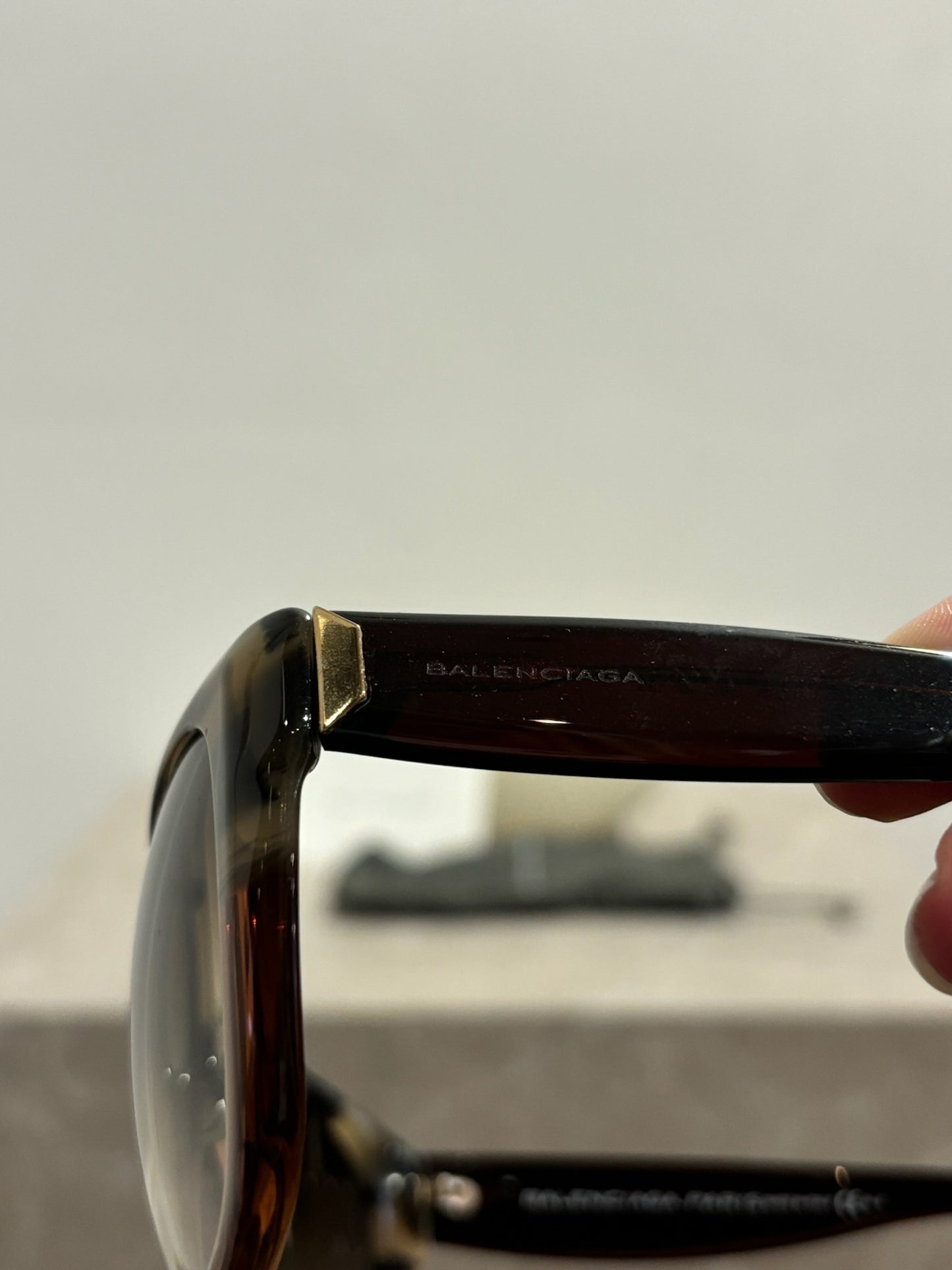 Lunettes Balenciaga marron