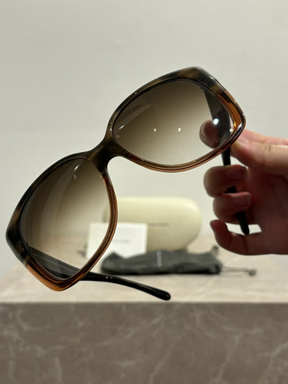 Lunettes Balenciaga marron