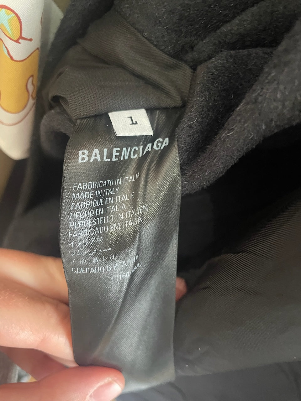 Manteau Balenciaga noir T.L