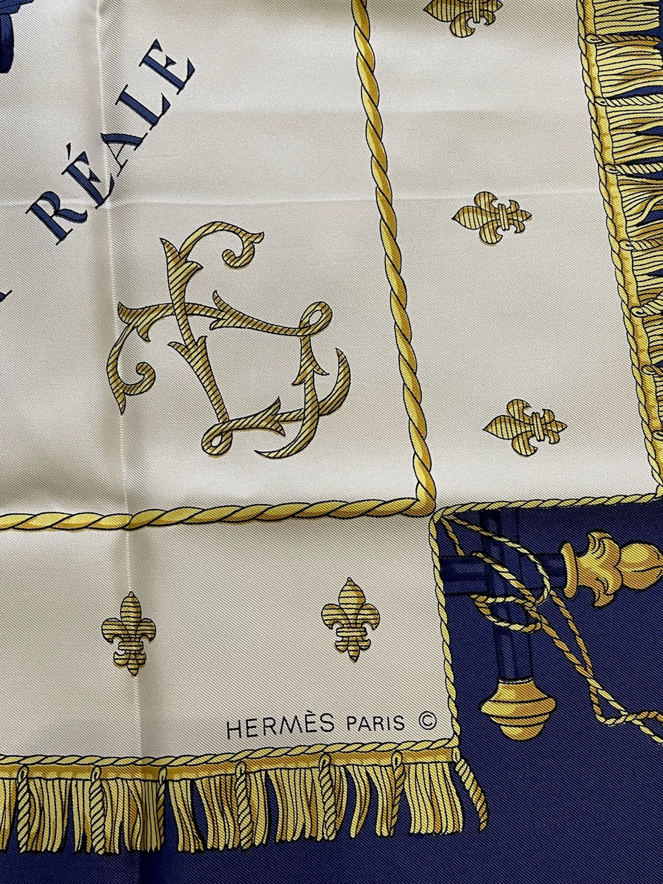 Carré 90 Hermès "Vue du Carrosse de la galère la reale"
