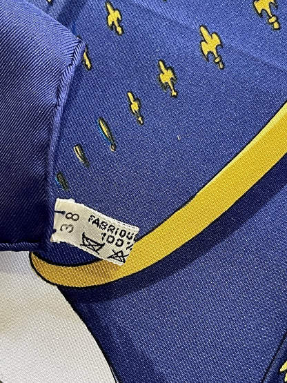 Carré 90 Hermès "Vue du Carrosse de la galère la reale"