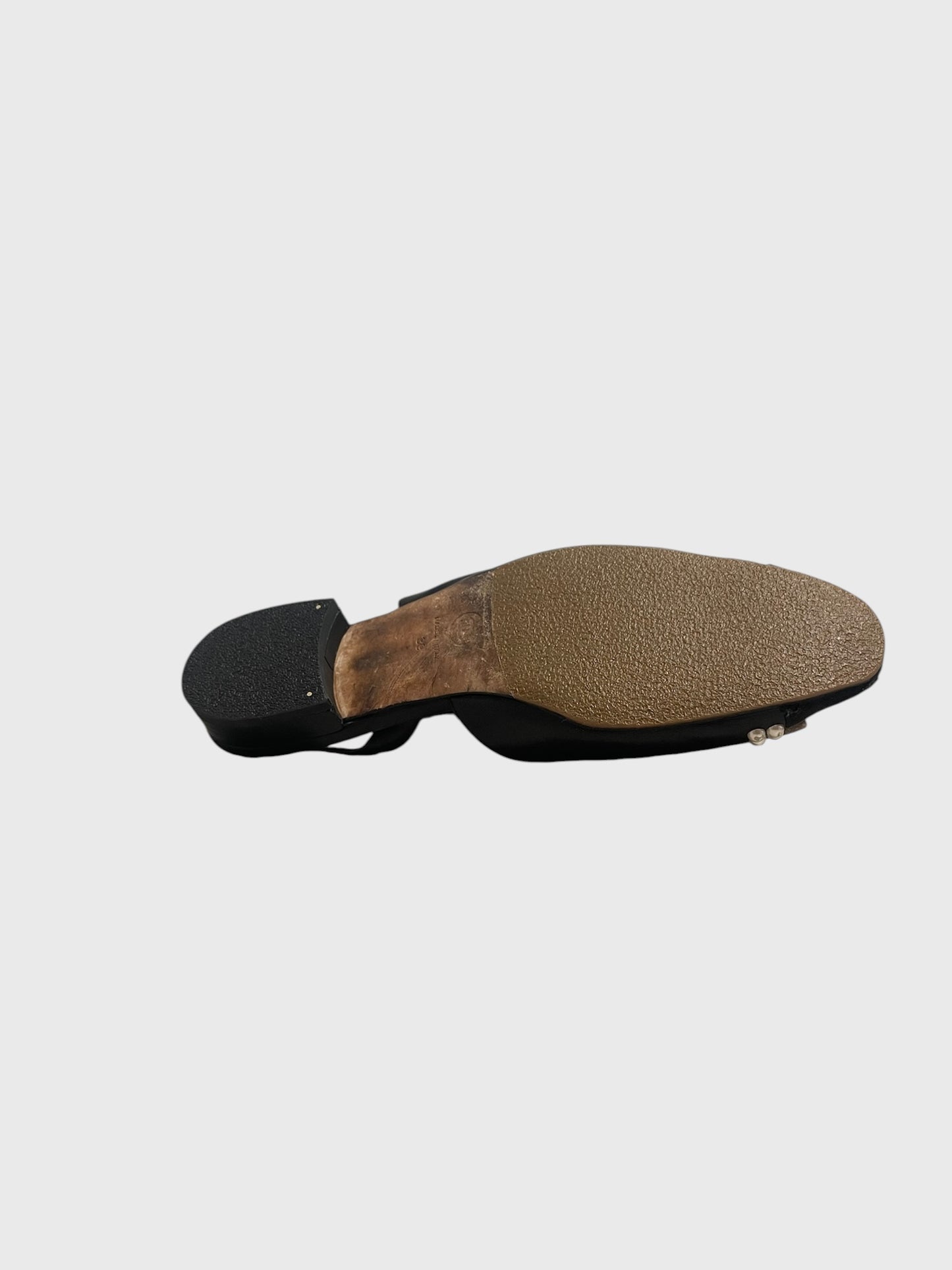 Slingback Chanel noires T.39