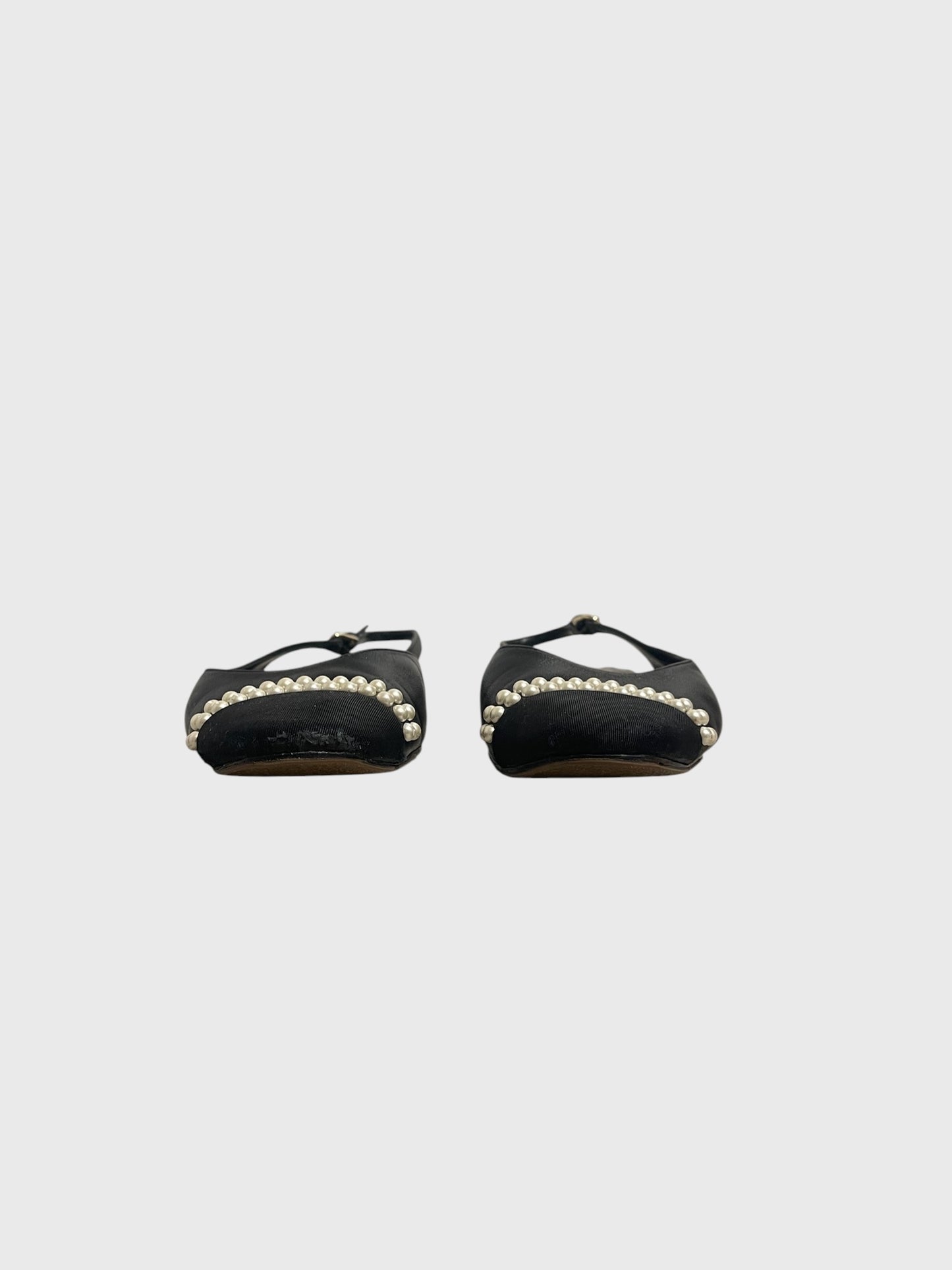 Slingback Chanel noires T.39