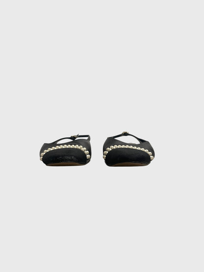 Slingback Chanel noires T.39