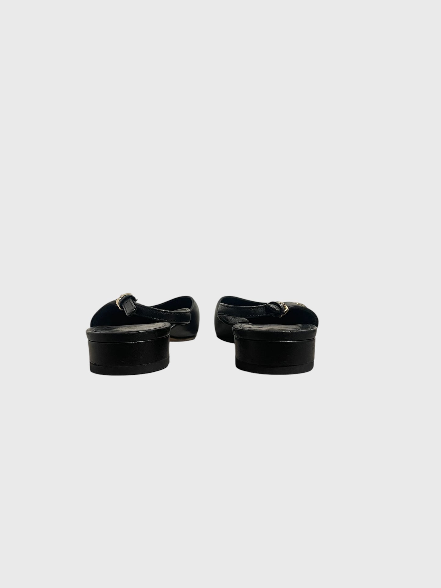 Slingback Chanel noires T.39