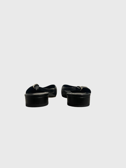 Slingback Chanel noires T.39