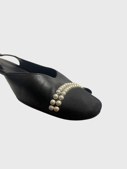 Slingback Chanel noires T.39