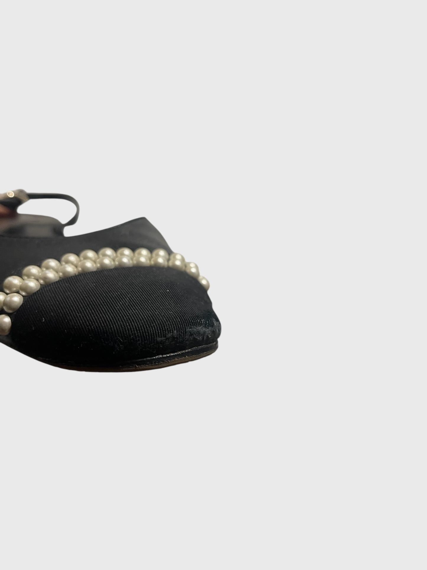 Slingback Chanel noires T.39