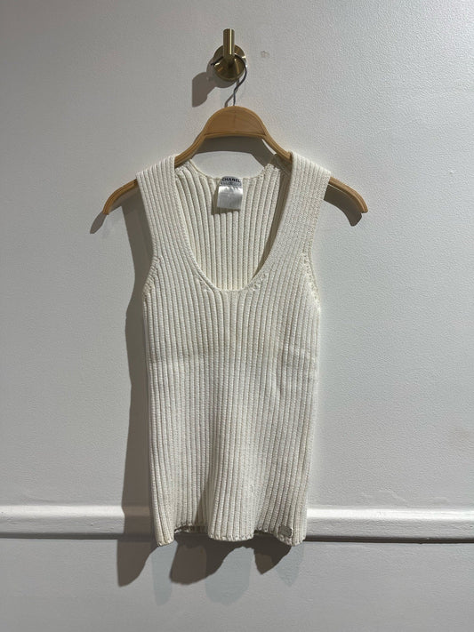 Top Chanel blanc T.40