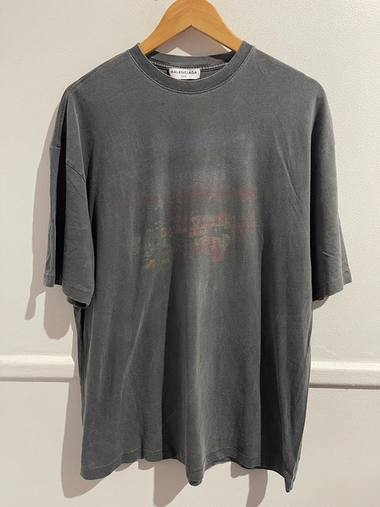 T-shirt Balenciaga gris T.L