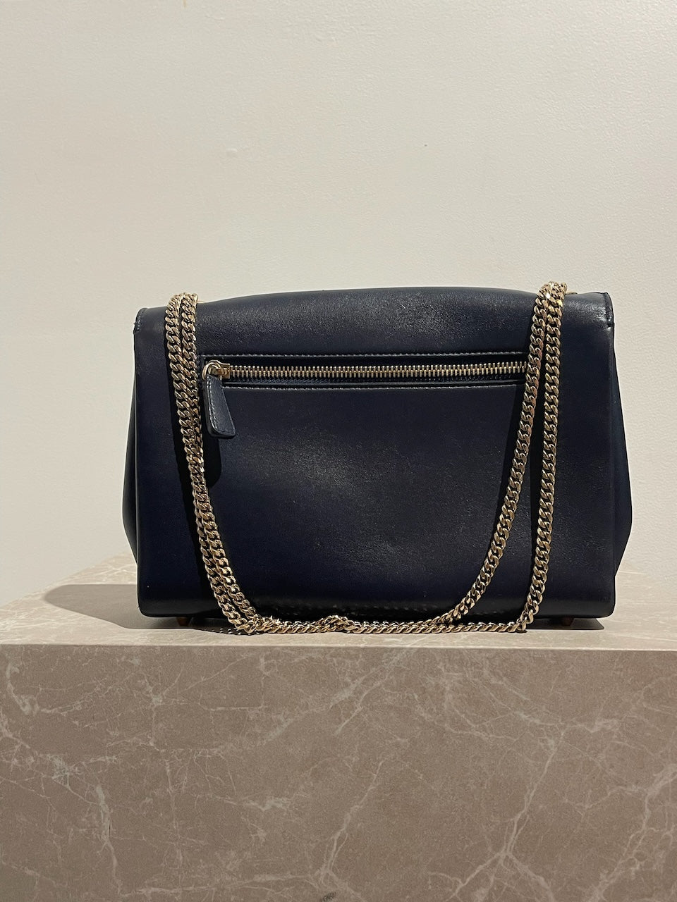 Sac Jimmy Choo Alba bleu marine