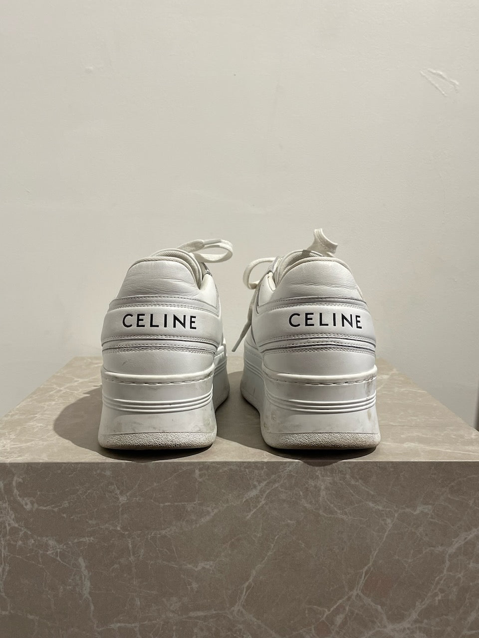 Baskets Celine Block blanches T.40