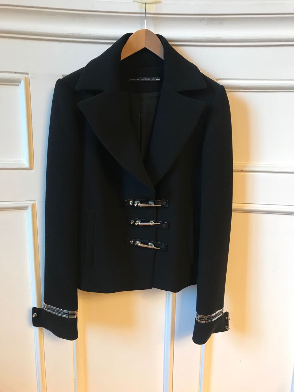 Veste Anthony Vaccarello noire T.36