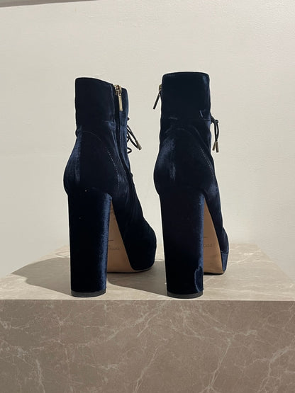 Bottines Jimmy Choo bleues T.40,5