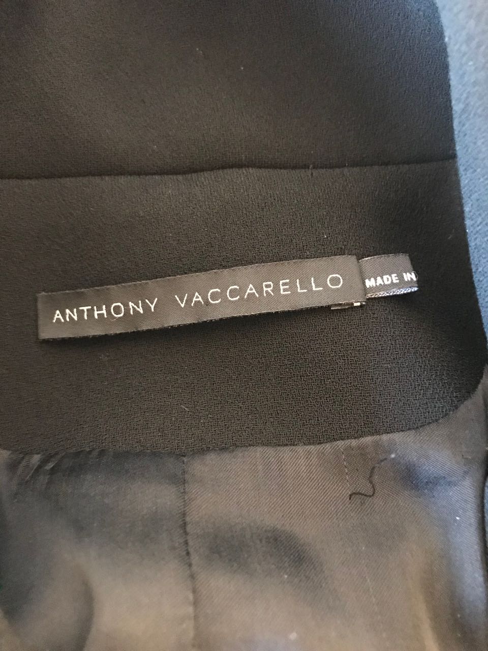 Veste Anthony Vaccarello noire T.36