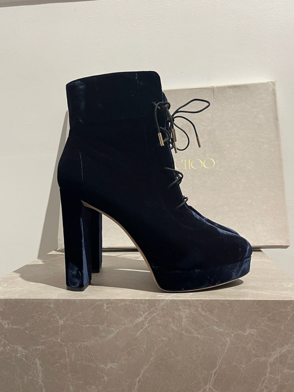 Bottines Jimmy Choo bleues T.40,5