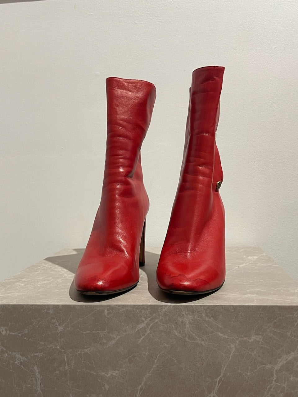 Bottines Jimmy Choo rouges T.40