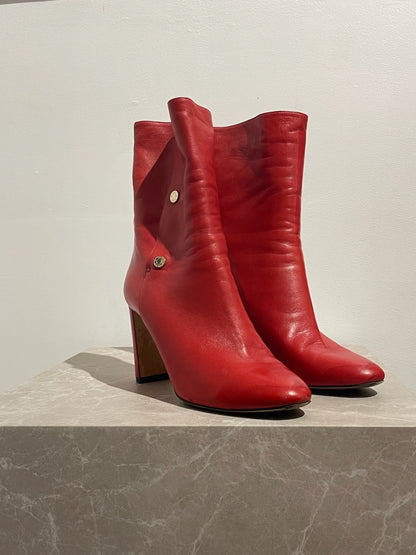 Bottines Jimmy Choo rouges T.40