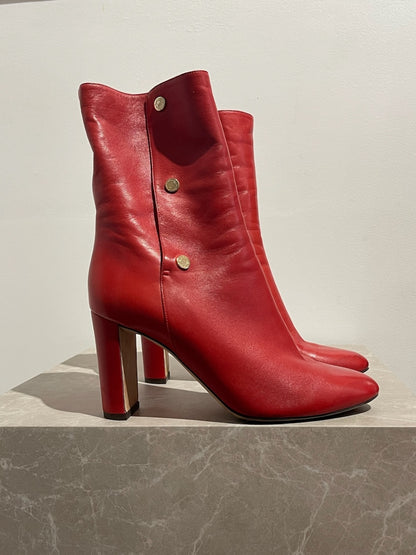 Bottines Jimmy Choo rouges T.40