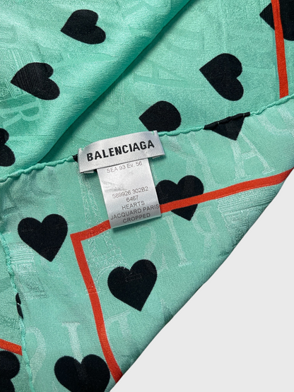 Foulard Balenciaga vert