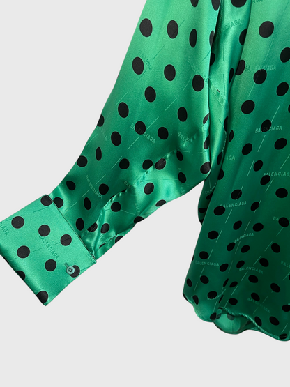 Chemise Balenciaga verte T.32