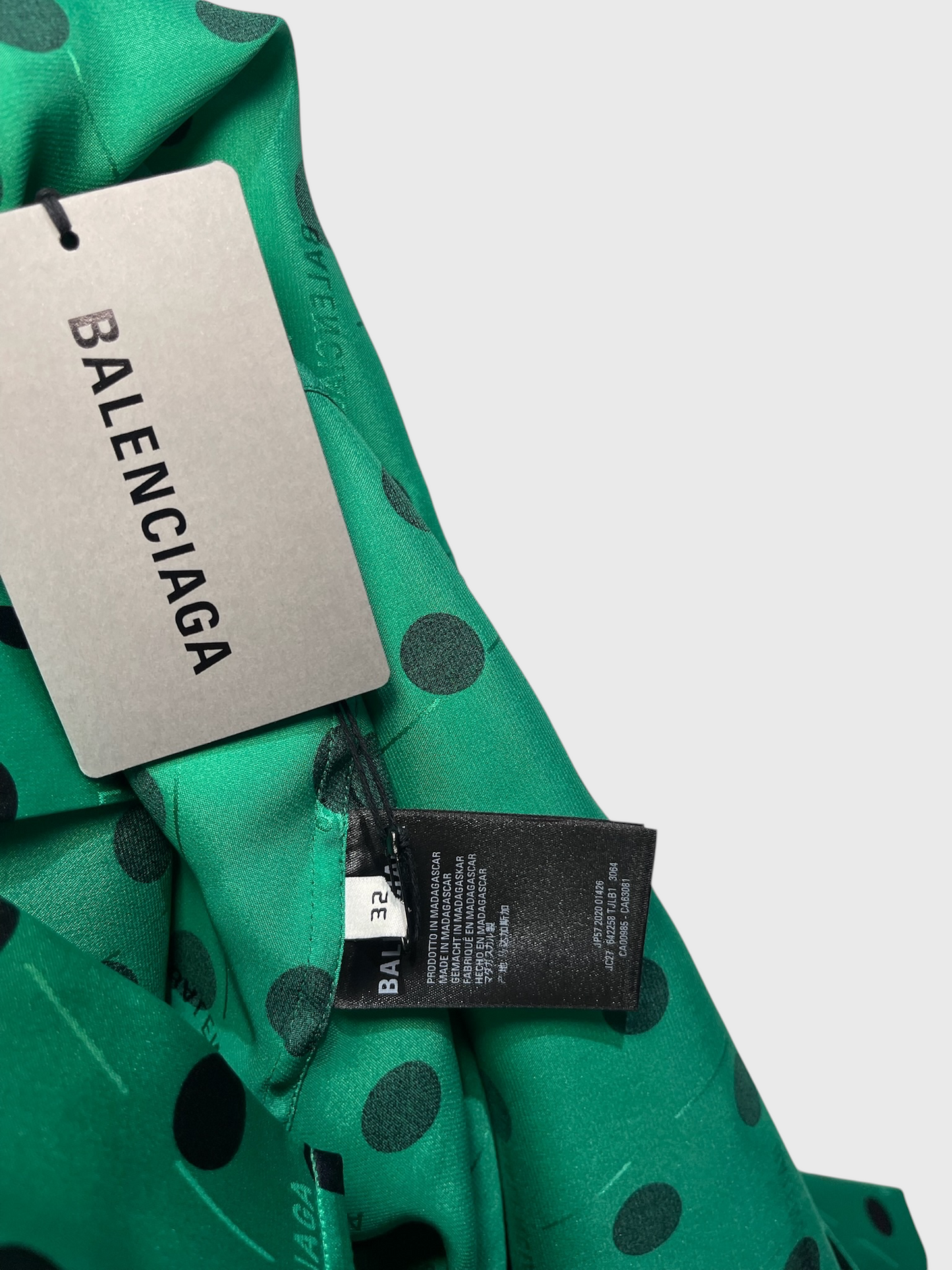 Chemise Balenciaga verte T.32