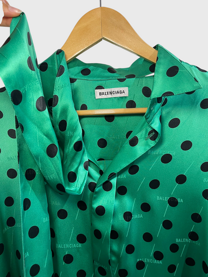 Chemise Balenciaga verte T.32